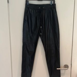 HM faux leather pants